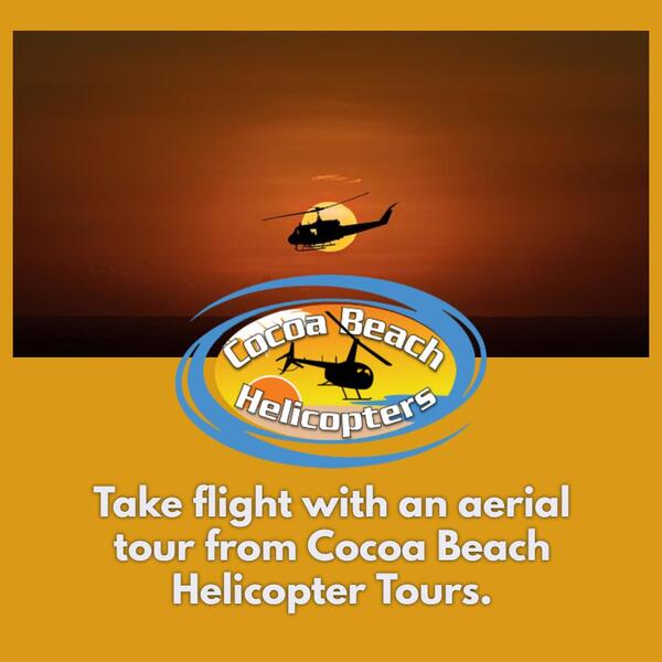 Take flight with an aerial tour from Cocoa Beach Helicopter Tours.
