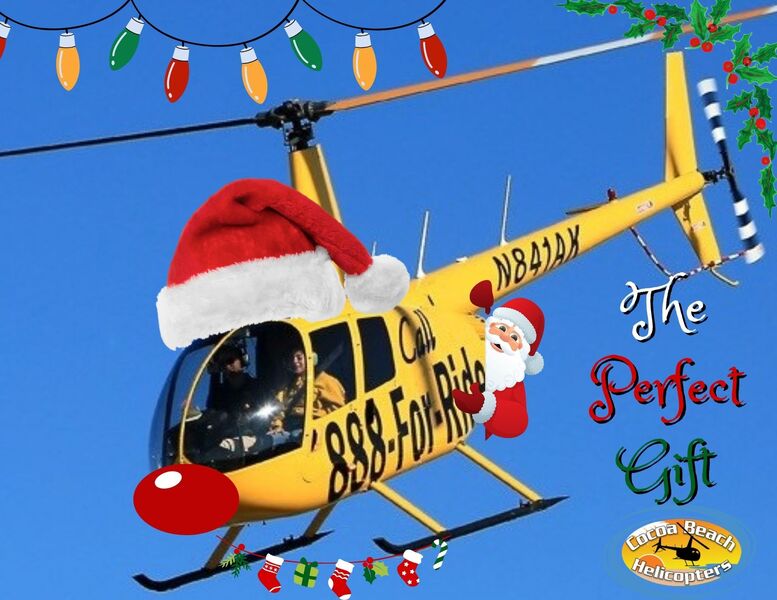 Give the gift of flight this holiday season with an air tour from Cocoa Beach Helicopter Tours.