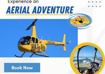 Experience an aerial adventure at Cocoa Beach Helicopter Tours.